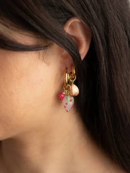 fragola rosa and sirina earrings