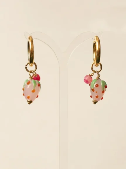 fragola rosa earrings