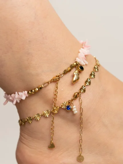 rosa and chiara anklets